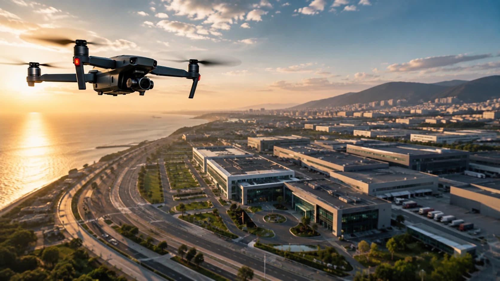 Drone destekli tanıtım filmi çekimi görseli