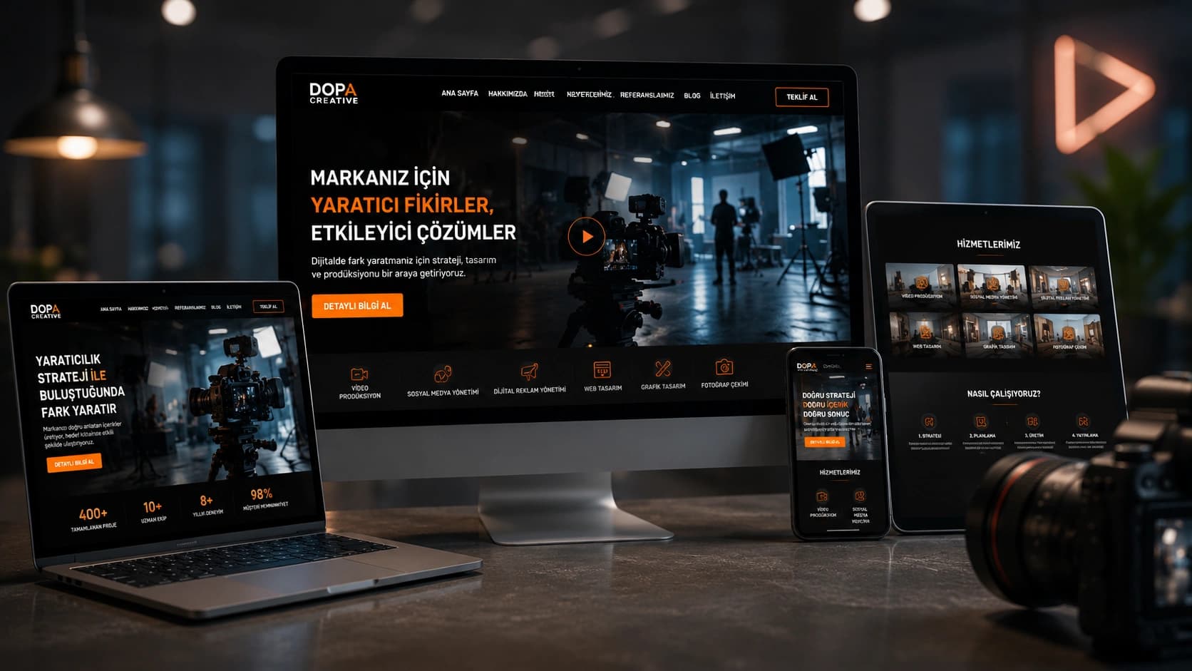 Web sitesi için tanıtım videosu görseli